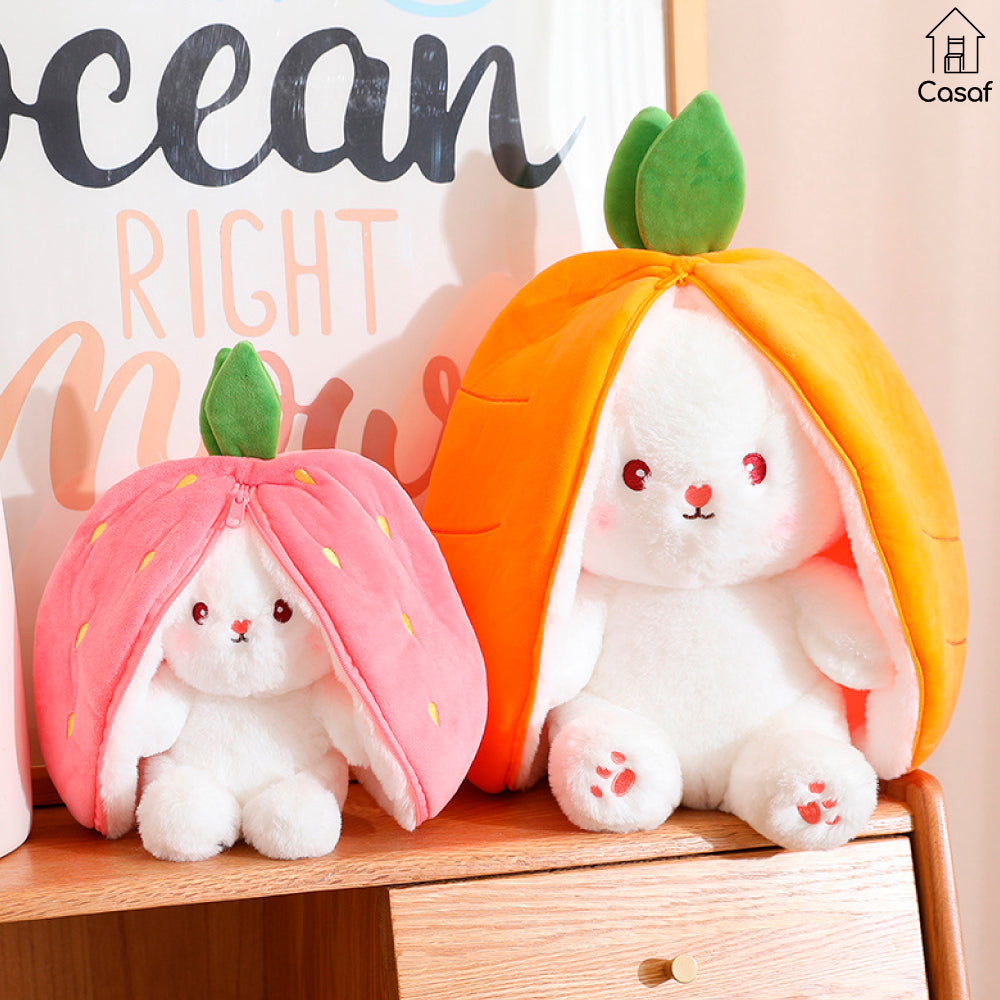 Conejito reversible de peluche