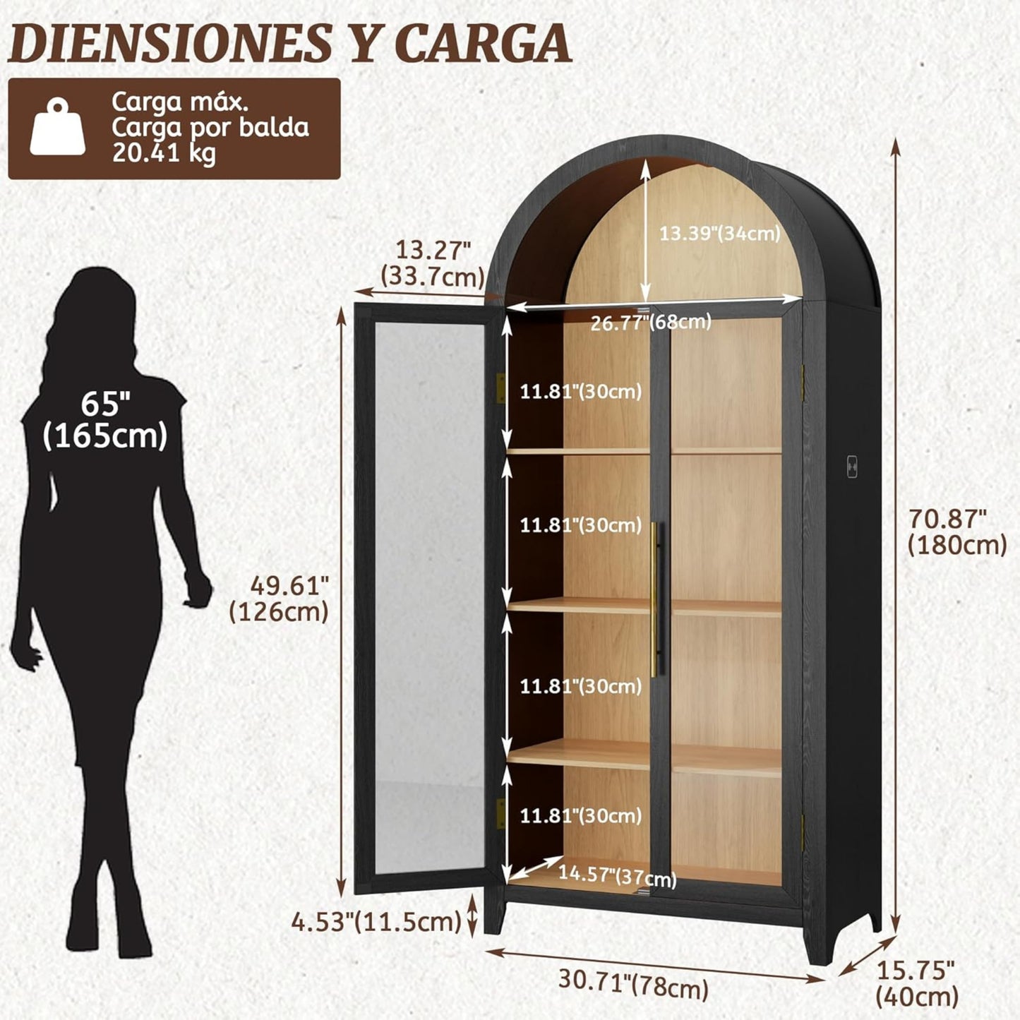Gabinete Nórdico Arch Elegancia y Sofisticación para tus Espacios