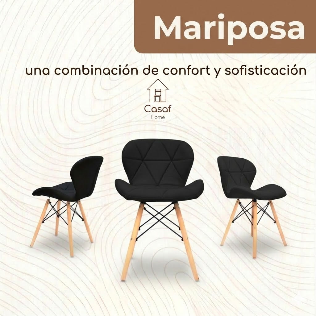 Silla Mariposa combinación de confort y sofisticación.