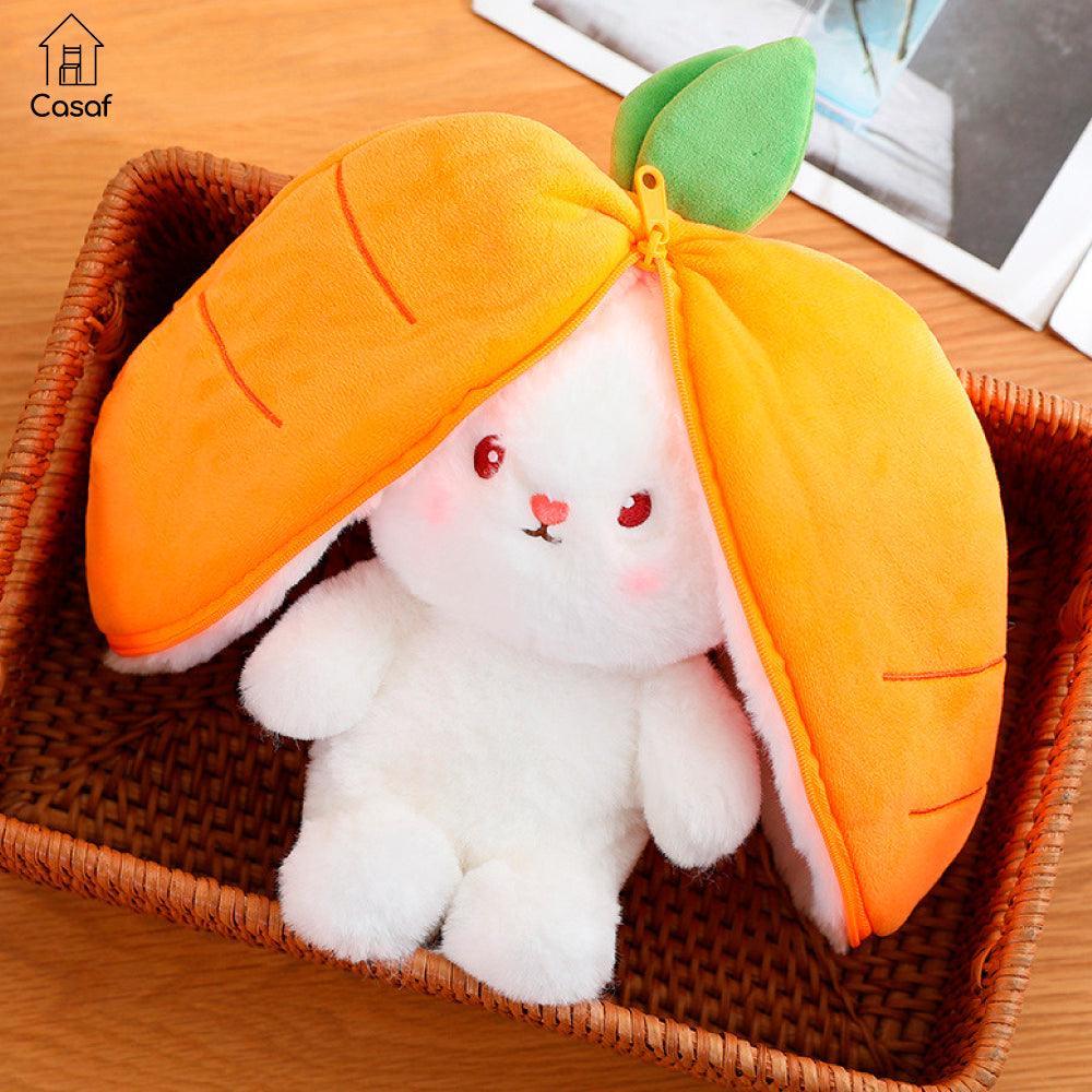 Conejito reversible de peluche