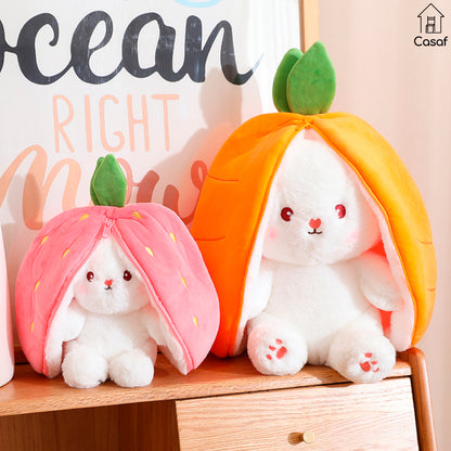 Conejito reversible de peluche