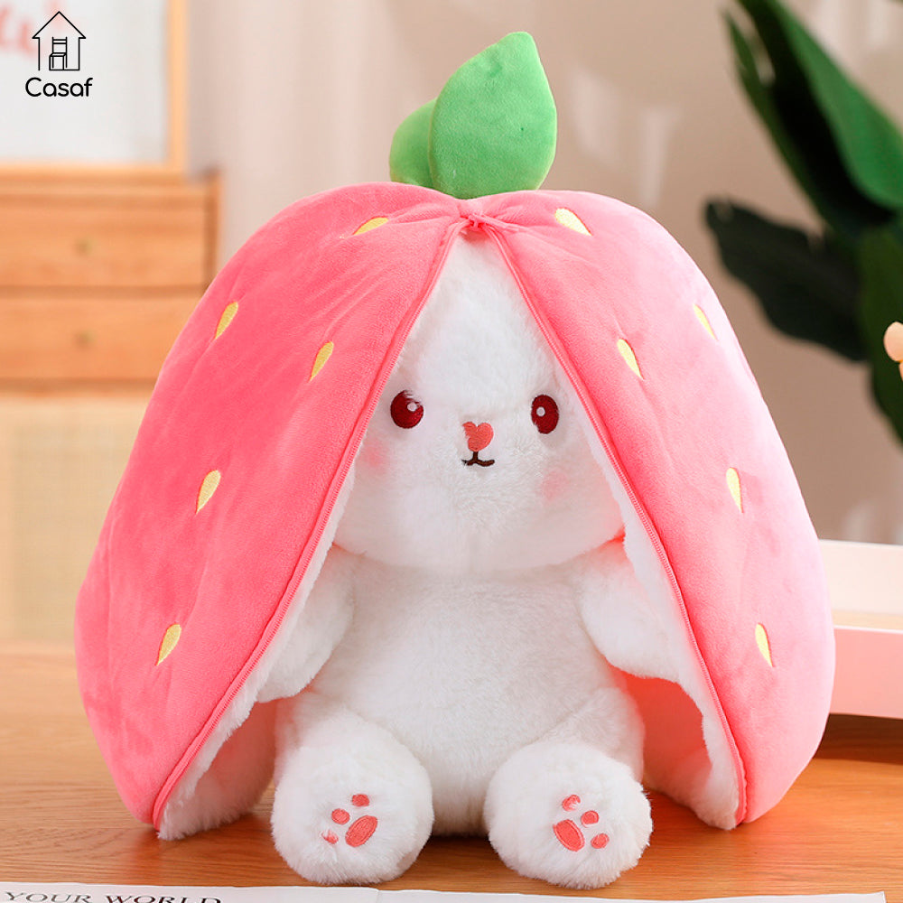 Conejito reversible de peluche