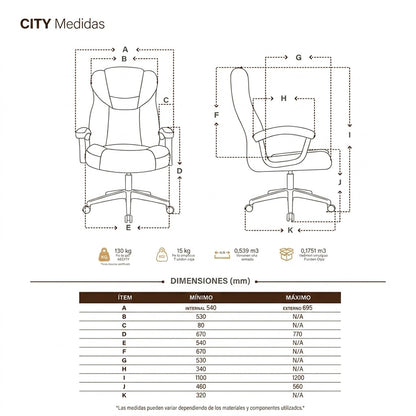 SILLA CITY Mejora la estética de tu oficina en casa